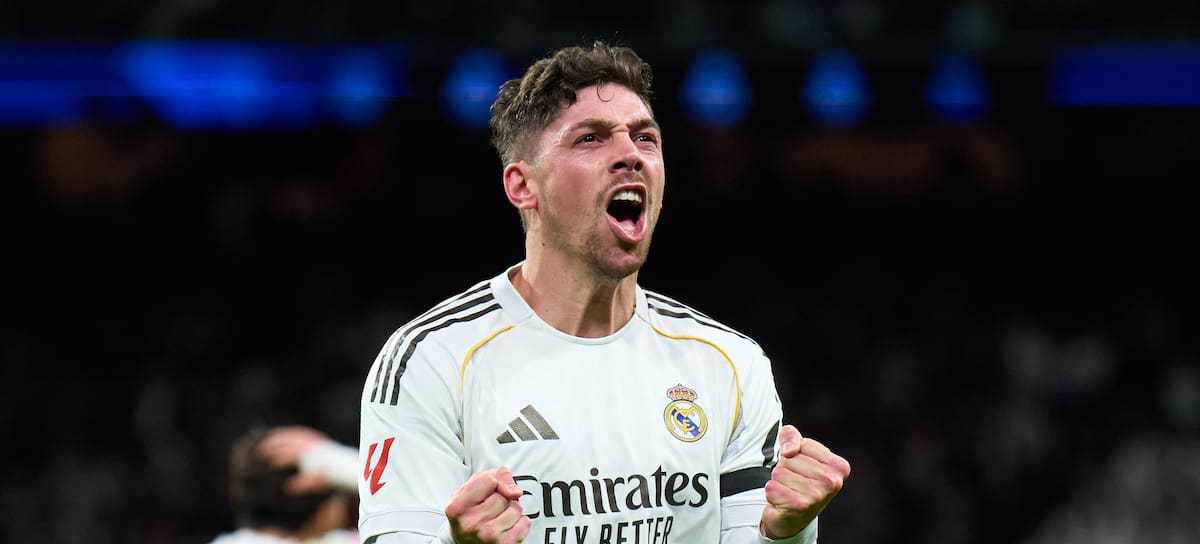 Valverde durante un partido con el Real Madrid.