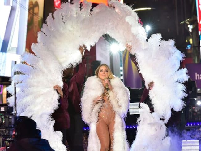 Mariah Carey y su actuación en el Times Square en 2016.