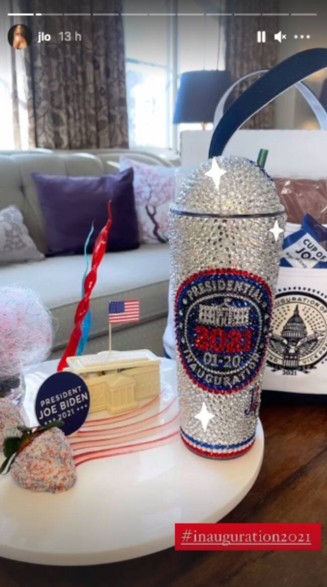 Imagen de los stories de Instagram de Jennifer López.