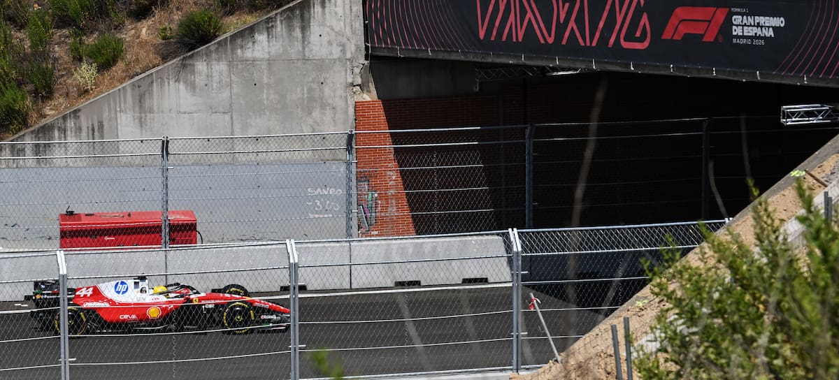 Lewis Hamilton, con el Ferrari en MadRing