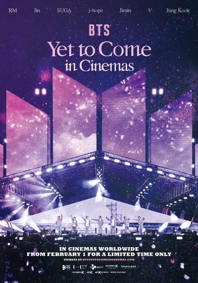 Póster oficial de la proyección del concierto de BTS en cines