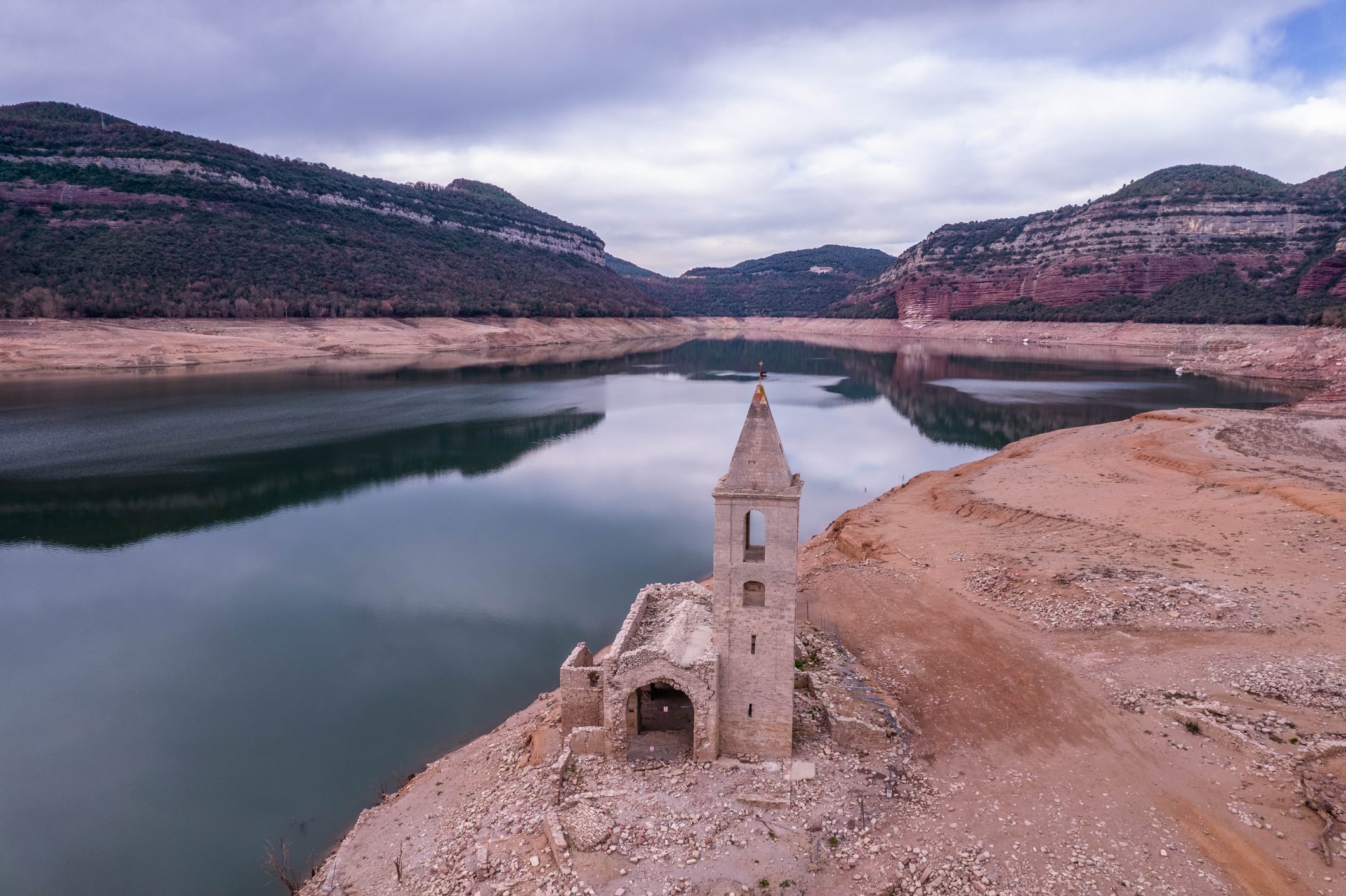 El pantano de Sau, en Catalunya.