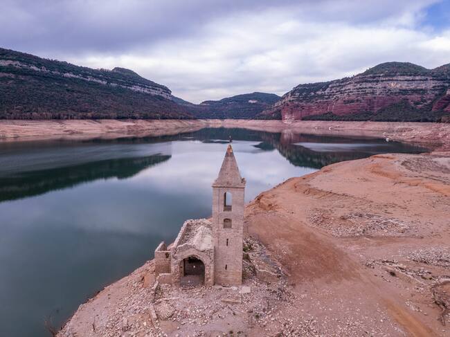 El pantano de Sau, en Catalunya.