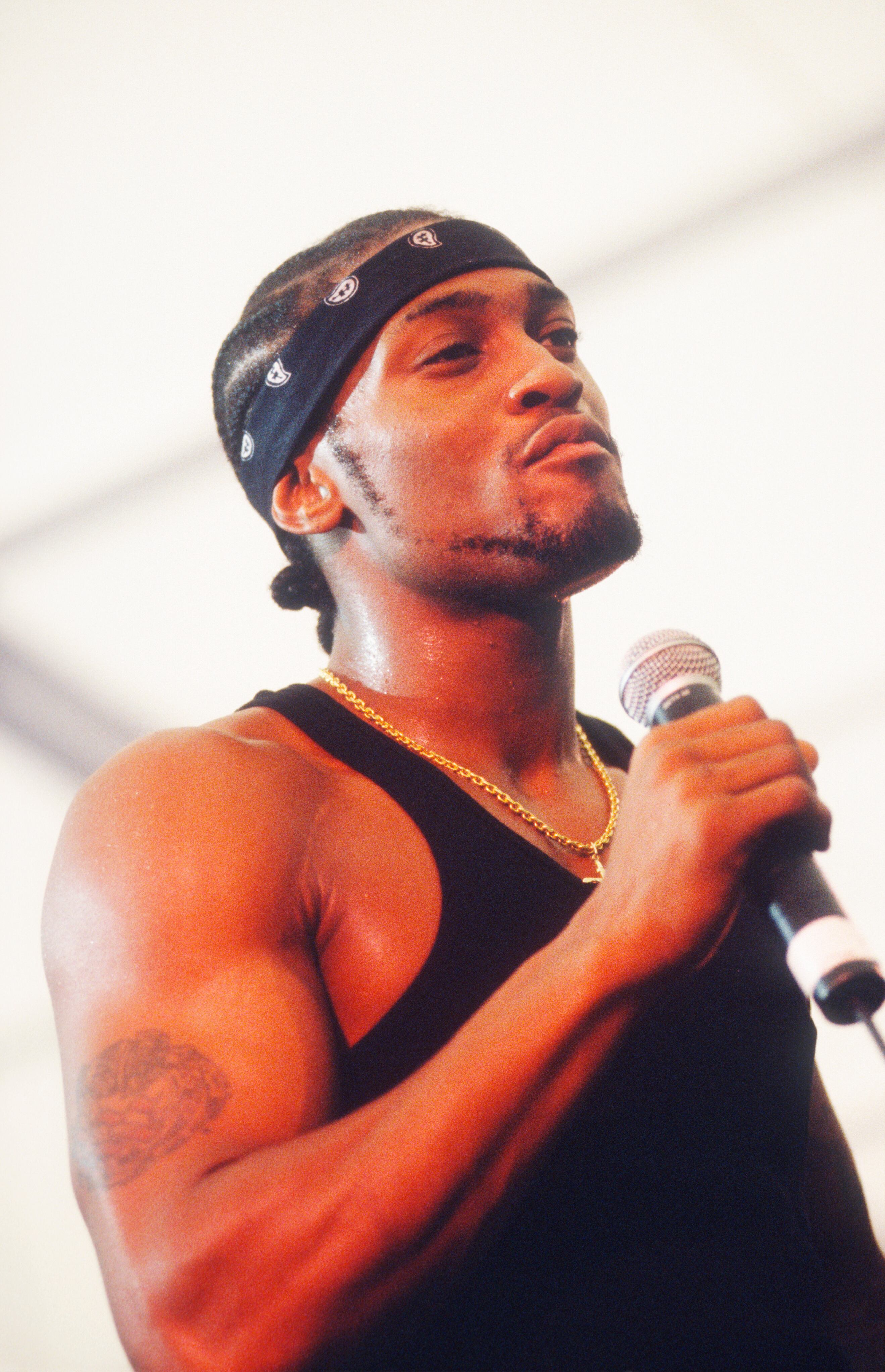 D&#039;Angelo en el escenario del Axion Beach Rock Festival en el 2000