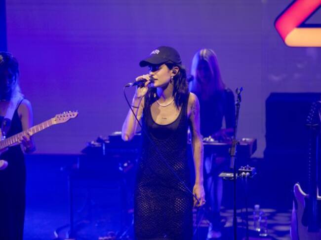 Natalia Lacunza en el stage de LOS40