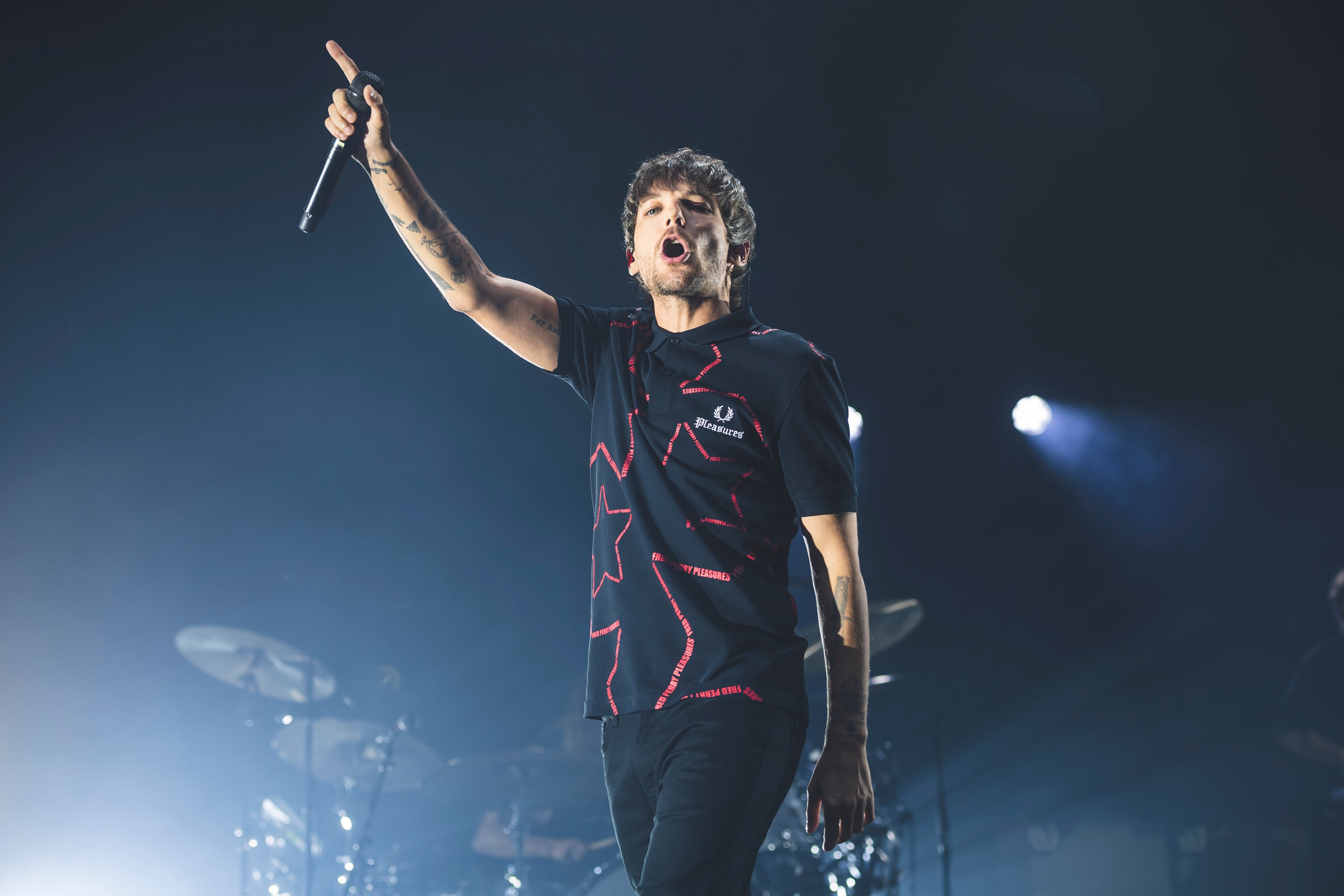 Louis Tomlinson en el WiZink Center de Madrid. (Photo by Mariano Regidor/Redferns)