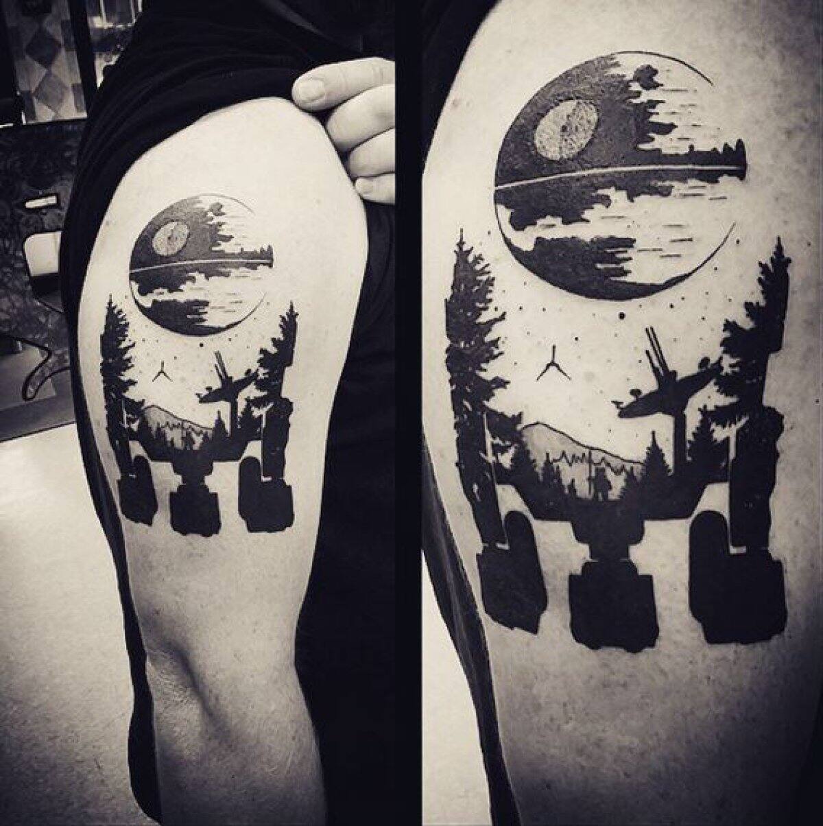 La Estrella de la Muerte y el bosque de Endor