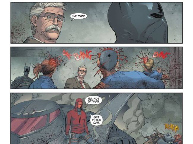 Jim Gordon y Capucha Roja son dos de los héroes no infectados.