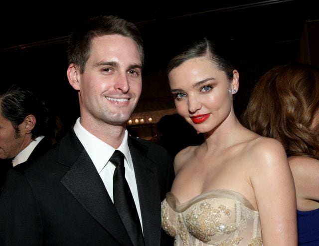 Evan Spiegel y Miranda Kerr, una pareja comprometida.