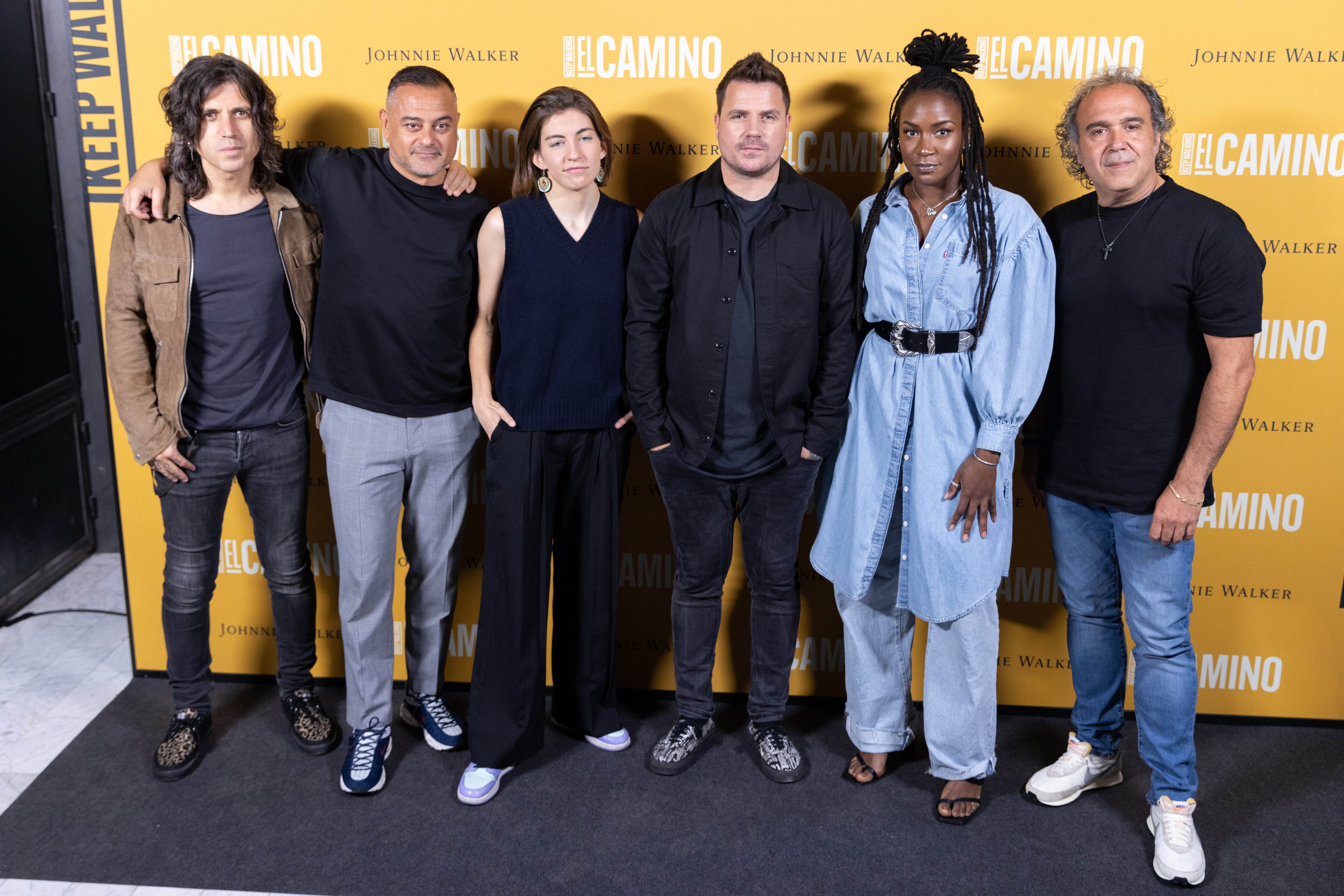 Rulo, Nach, Sara Socas, Dani Martín, Alana Sinkey y Pepe Motos en la presentación de &#039;El Camino&#039;.