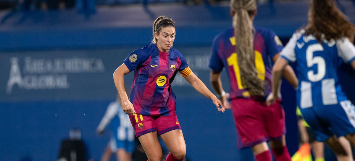 Alexia Putellas en el partido de La Liga entre el Barcelona y el Espanyol