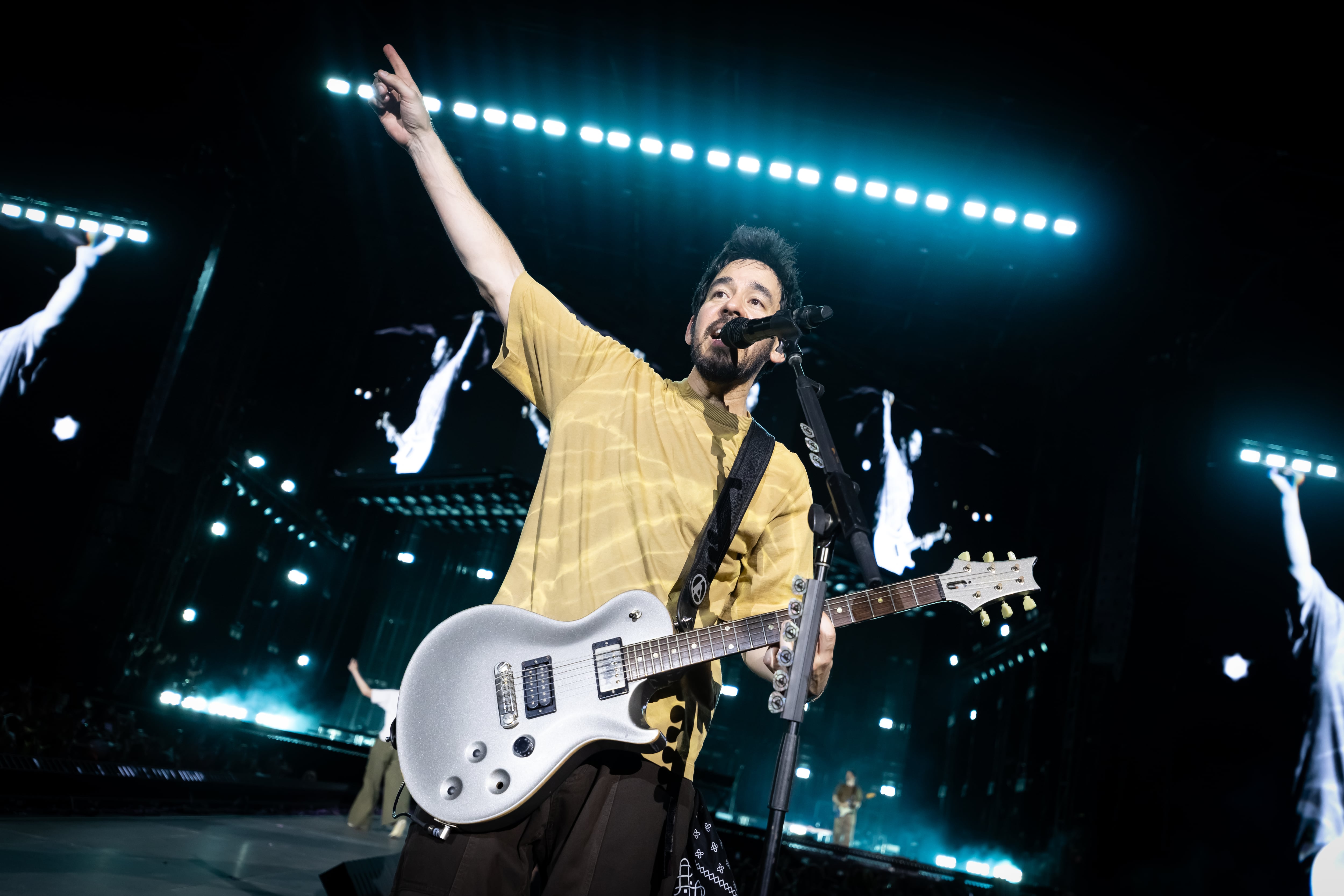 Mike Shinoda, de Linkin Park, durante su concierto en el Auditorio Miguel Rios el pasado 24 de junio de 2026.