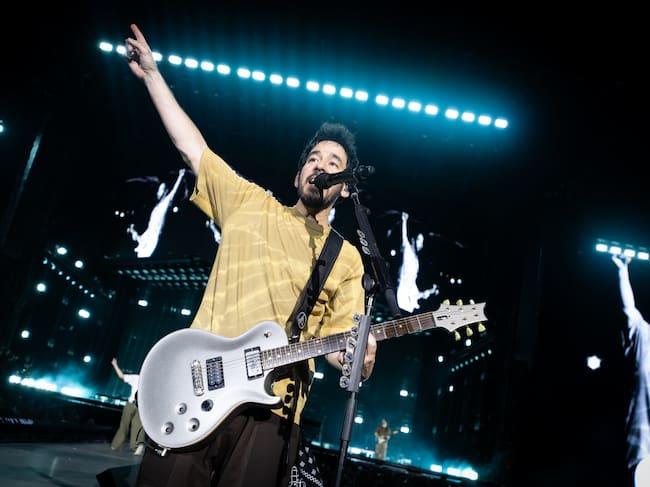 Mike Shinoda, de Linkin Park, durante su concierto en el Auditorio Miguel Rios el pasado 24 de junio de 2026.