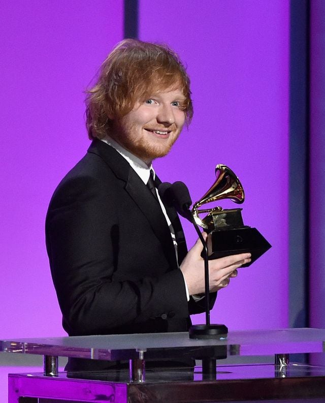 Ed Sheeran ya sabe lo que es tener dos Grammy.