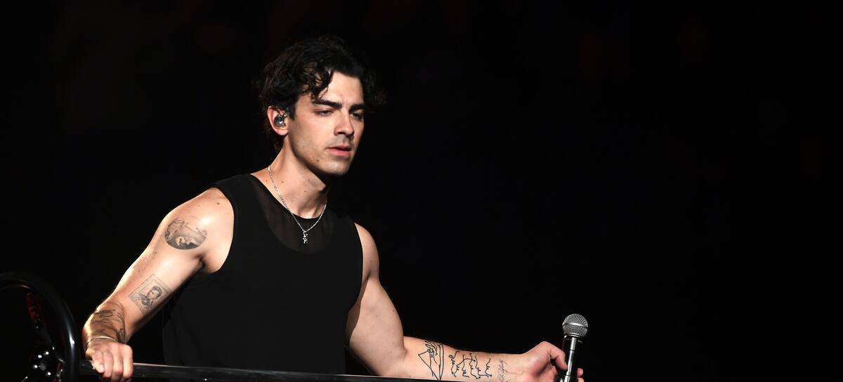 Joe Jonas en el concierto de Jonas Brothers en Las Vegas, septiembre 2023.