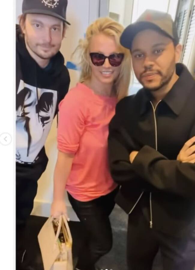 Britney Spears, The Weeknd y Sam Levinson
