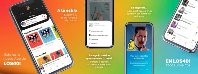 Echa un vistazo a la nueva app de LOS40