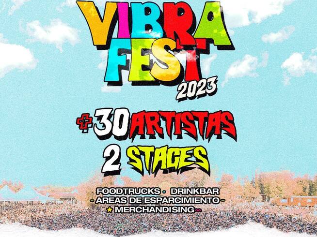 Afiche oficial del Festival Vibra Fest 2023