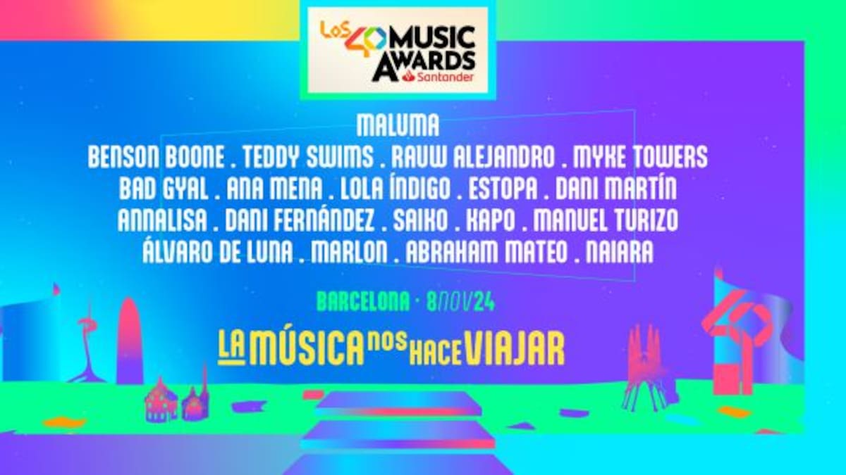 LOS40 Music Awards Santander 2024: Todos los artistas confirmados para actuar en los premios