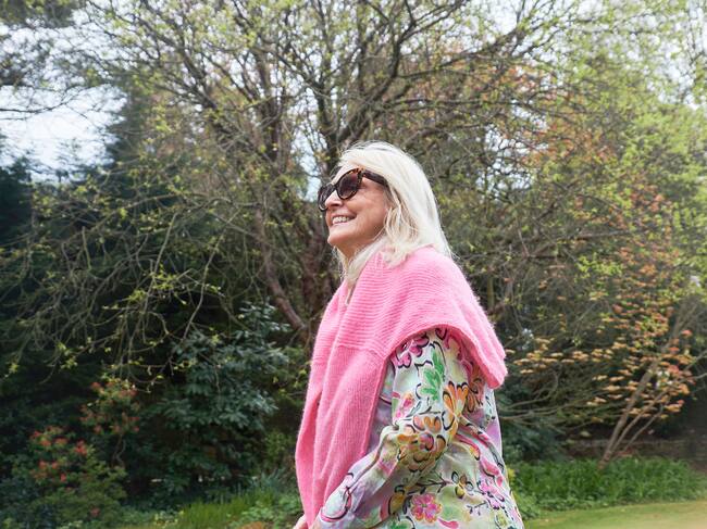 Chaqueta con estampado floral