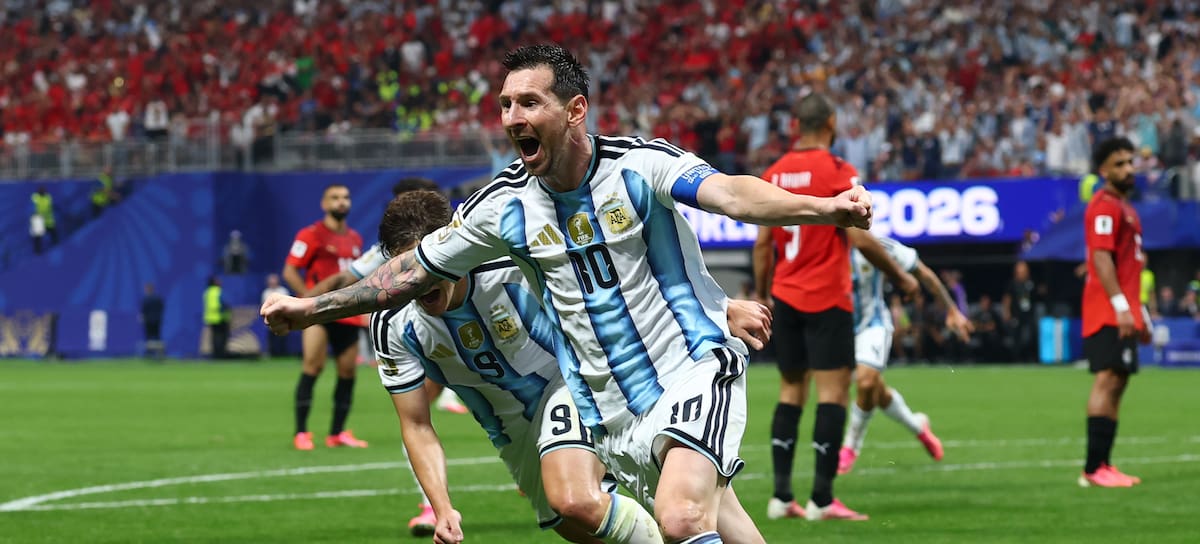 Leo Messi tras lograr la victoria de Argentina en octavos de final del Mundial.