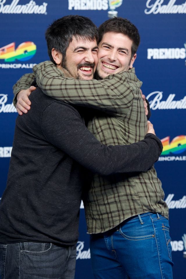 David y José Munoz (Estopa), en LOS40 Music Awards de 2013.