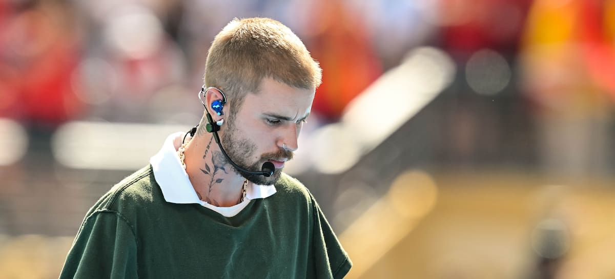 Justin Bieber, en la actuación del medio tiempo de la final del Mundial 2026.