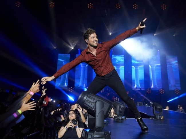 David Bisbal, durante una actuación en julio de 2019.