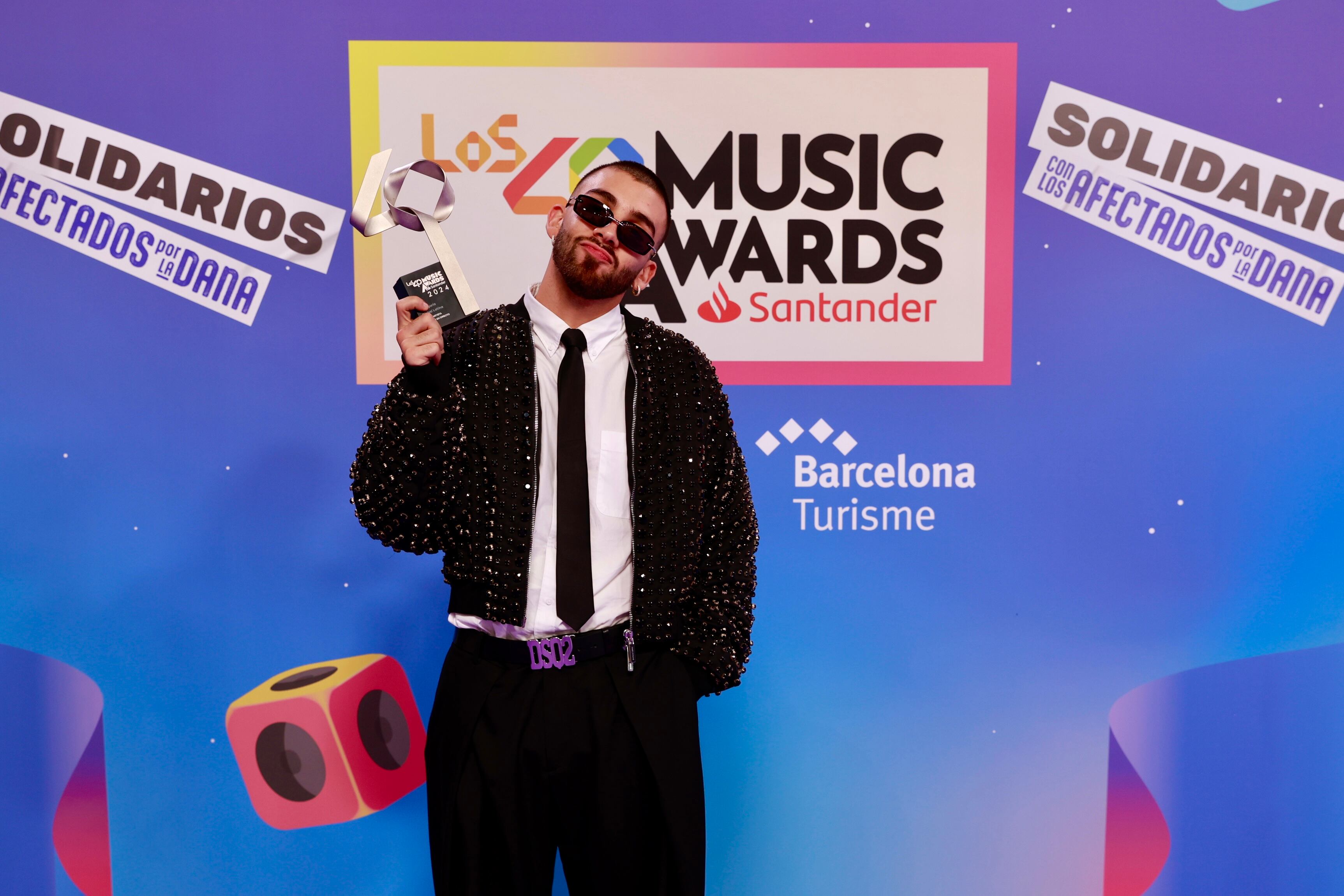 Manuel Turizo, ganador de LOS40 Music Awards Santander 2024 (Mejor Artista/Grupo en directo en Categoría Global Latina)