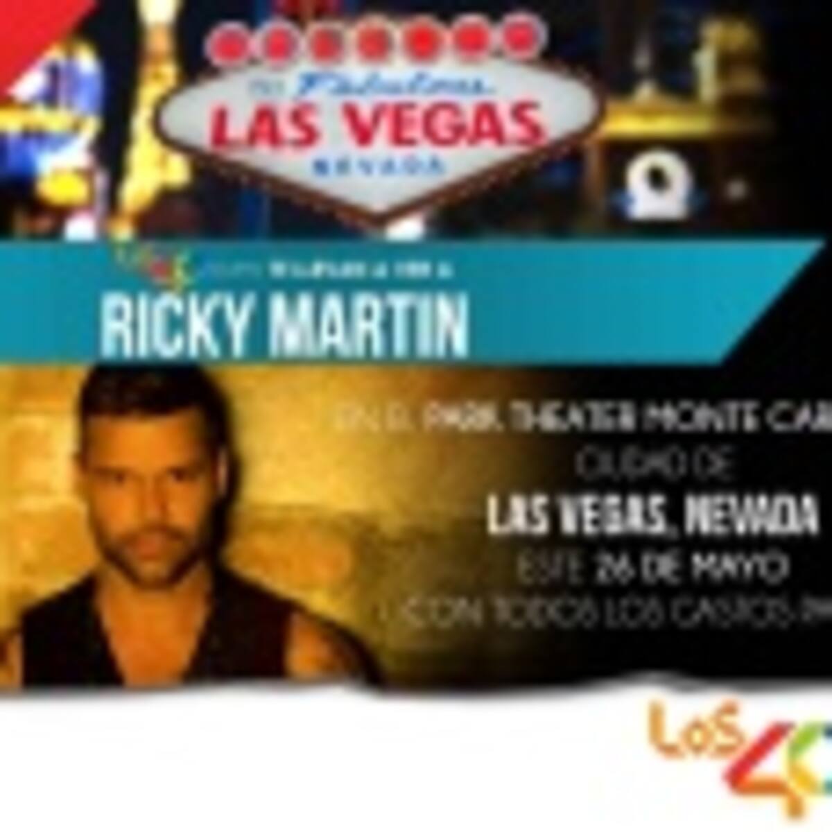 Disfrutá de Ricky Martin en Las Vegas con LOS40