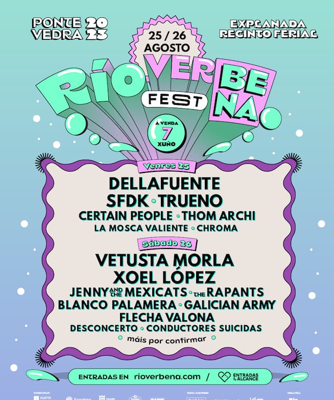 Todos los artistas que estarán presentes en el Río Verbena Fest 2023.