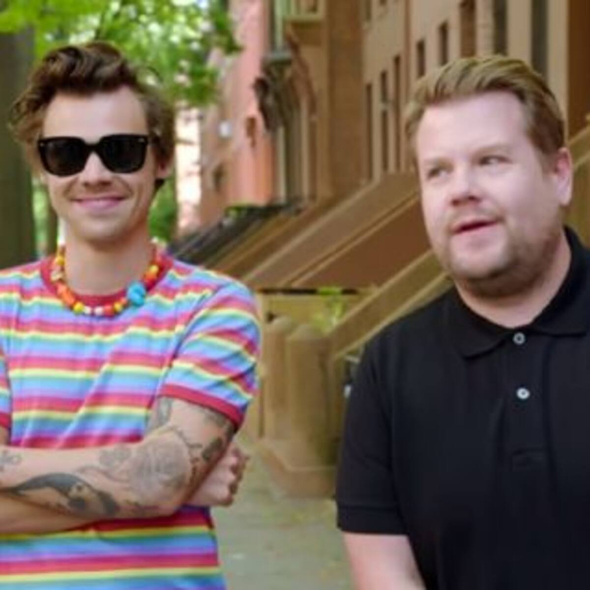Harry Styles y James Corden hicieron un video en tres horas por 300 dólares