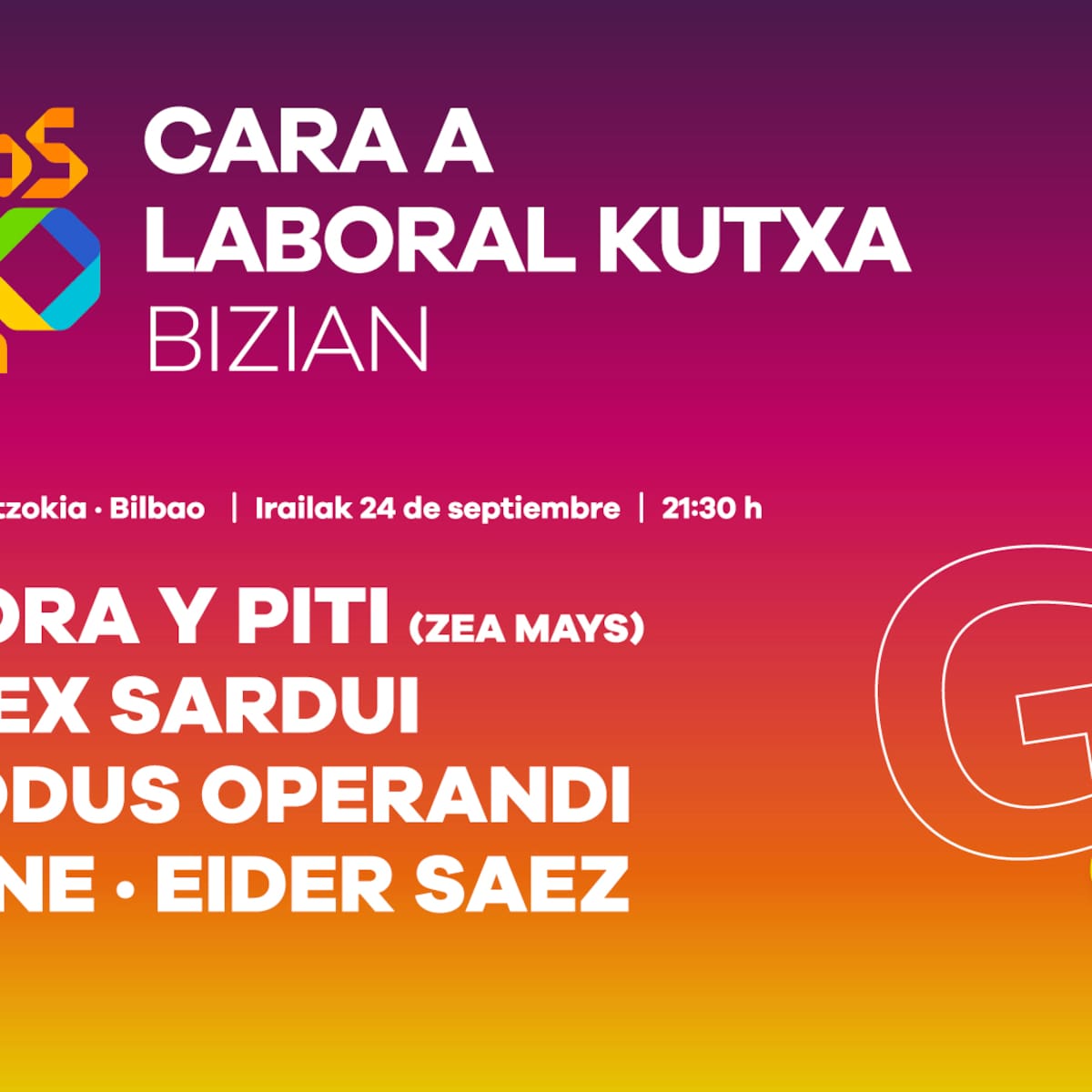 Consigue tu invitación para LOS40 Cara A Laboral Kutxa Bizian en Bilbao