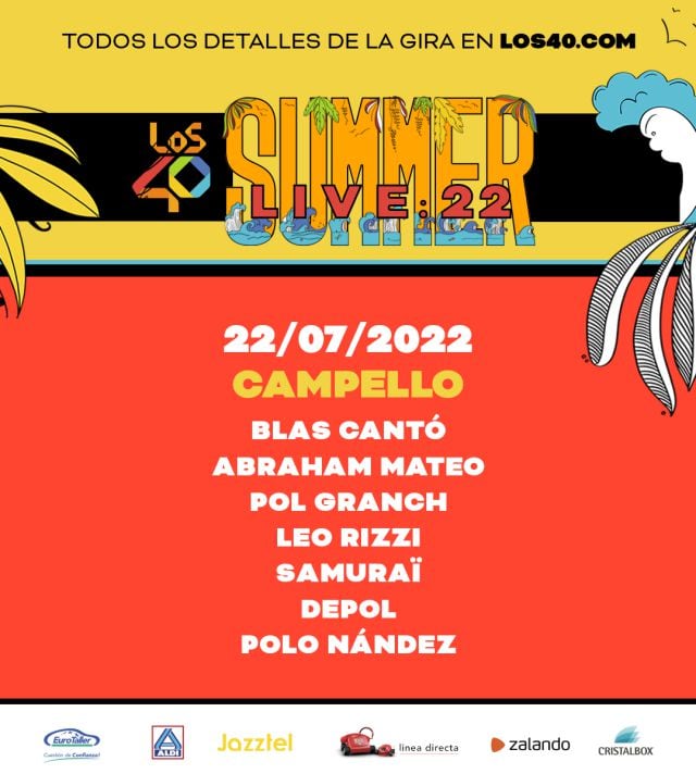 LOS40 Summer Live 2022 en Campello: fechas y artistas.