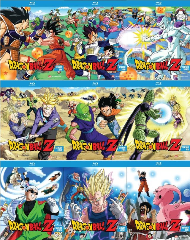 Edición americana de DBZ en Blu-Ray.