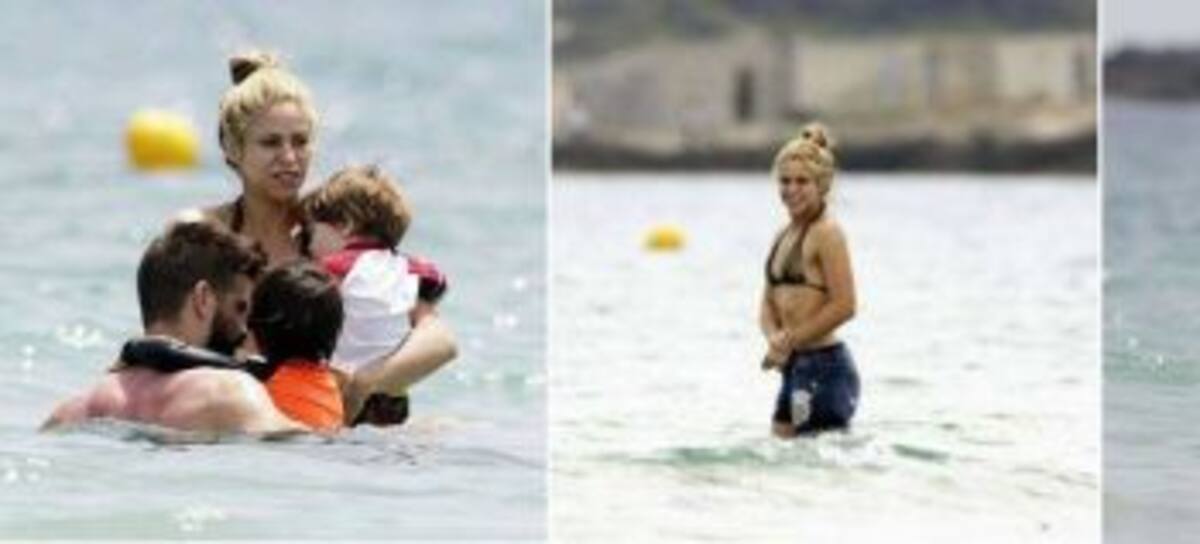 Shakira de vacaciones sin maquillaje