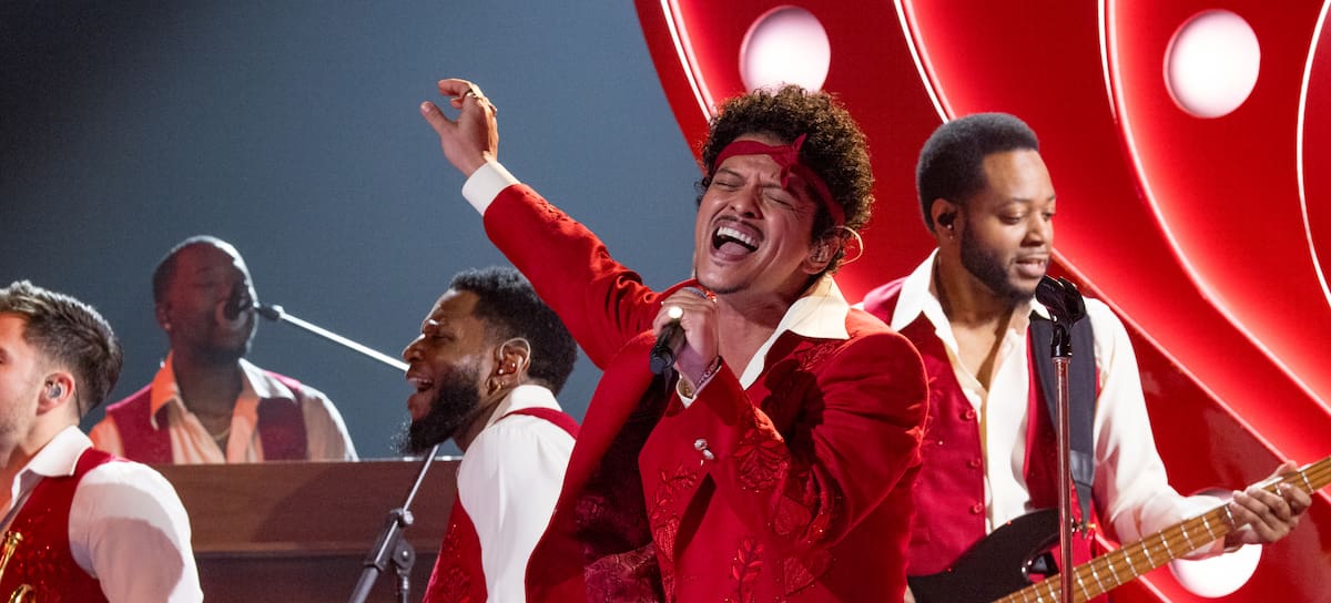 Bruno Mars en los Grammy.