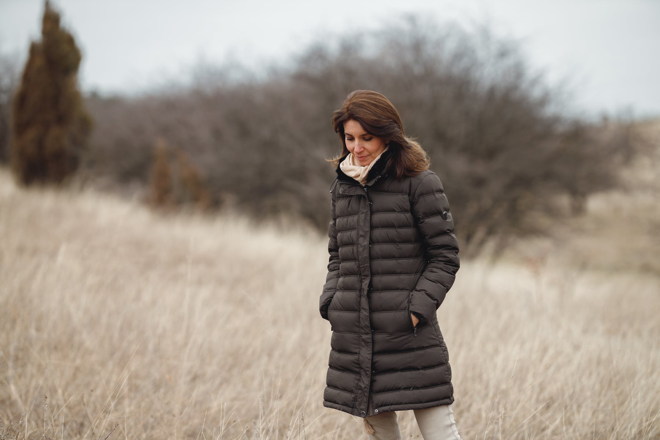 Chaqueta larga de mujer