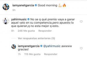 Yahir coquetea con Yanet García