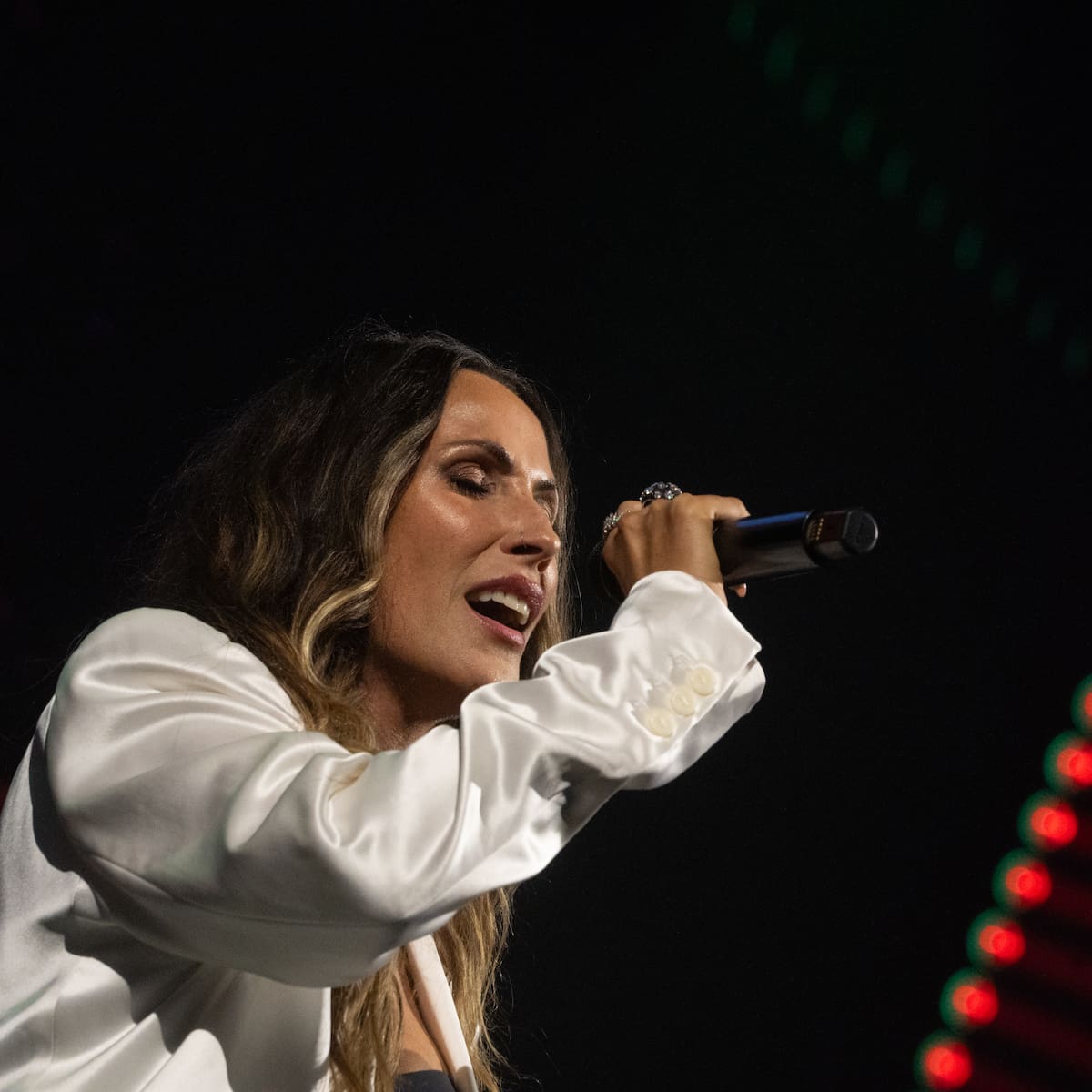 Malú para el tercer concierto de su residencia en Las Ventas, en el que Abraham Mateo era el invitado especial