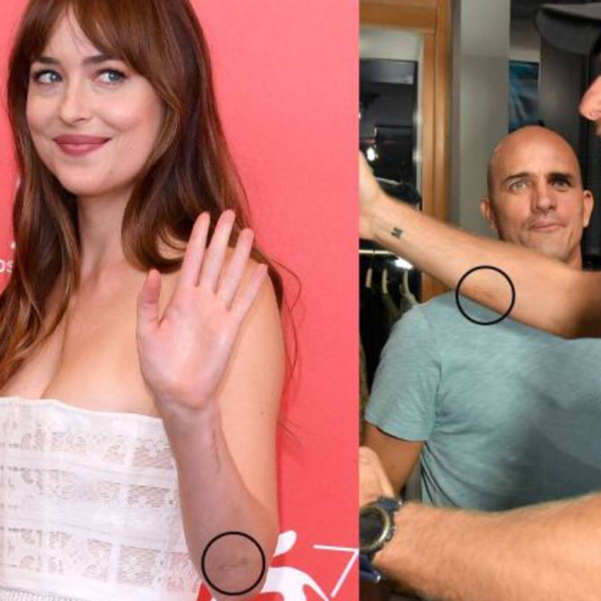 Dakota Johnson y Chris Martin se hicieron el mismo tatuaje