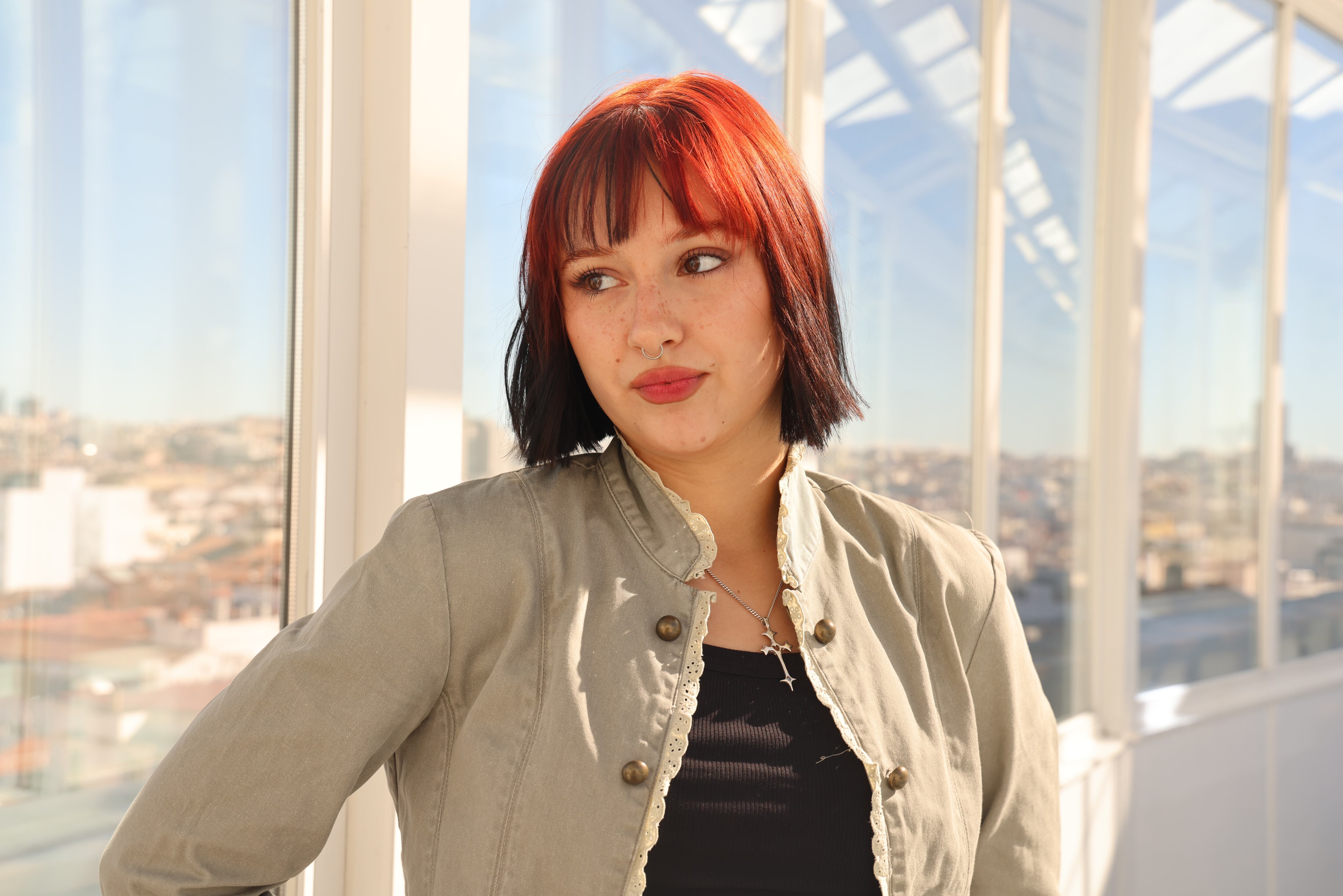 Ruslana en la terraza de LOS40.