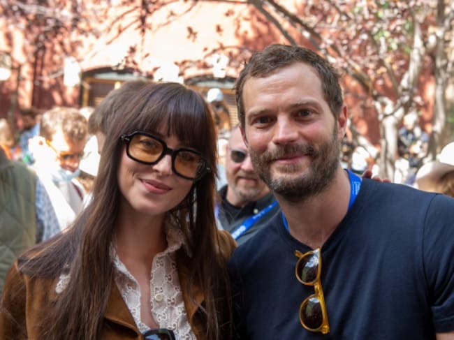 Dakota Johnson y Jamie Dornan en el Telluride Film Festival
