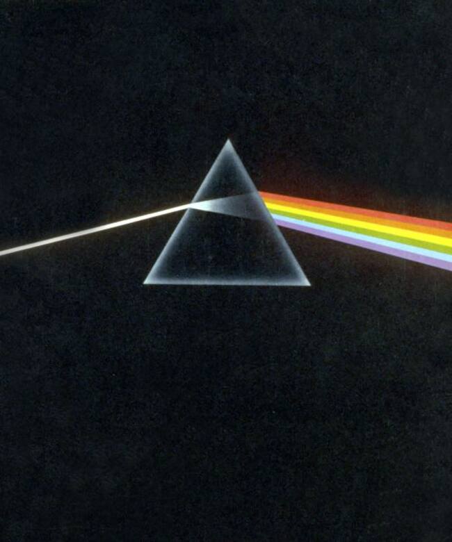 Portada del dico de Pink Floyd &#039;Dark Side Of The Moon&#039;, lanzado en 1973.