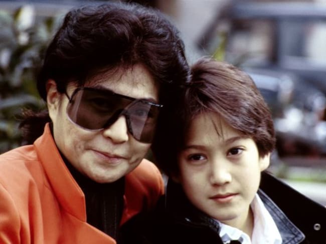Yoko Ono y Sean Lennon.