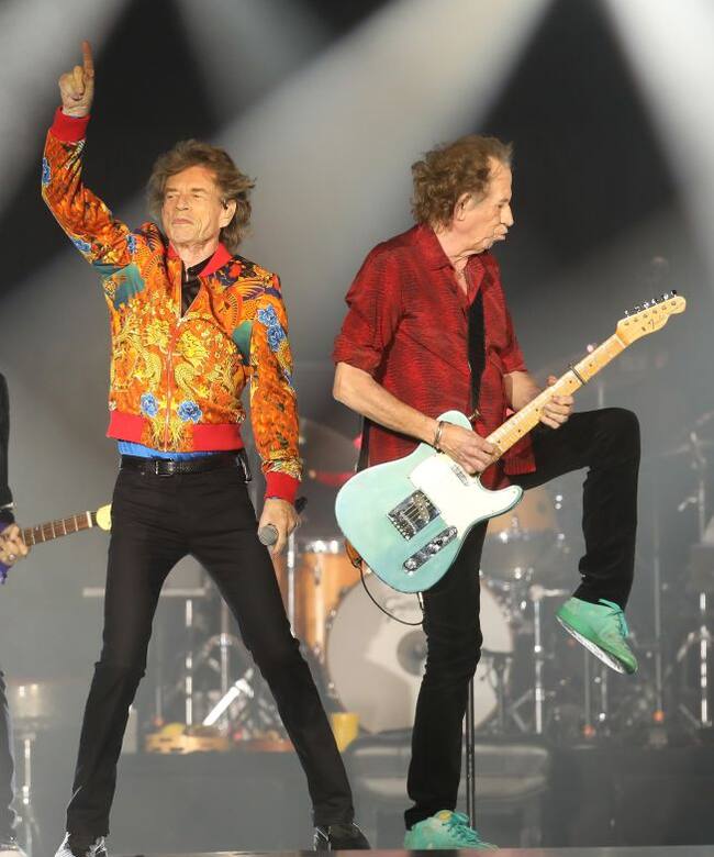 Mick Jagger y Keith Richards durante un concierto en Nueva Jersey en 2019.