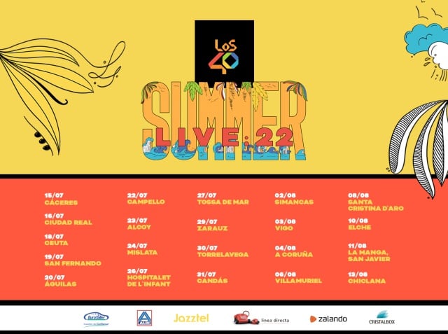 LOS40 Summer Live 2022: consulta las fechas y ciudades de nuestra gira de verano.