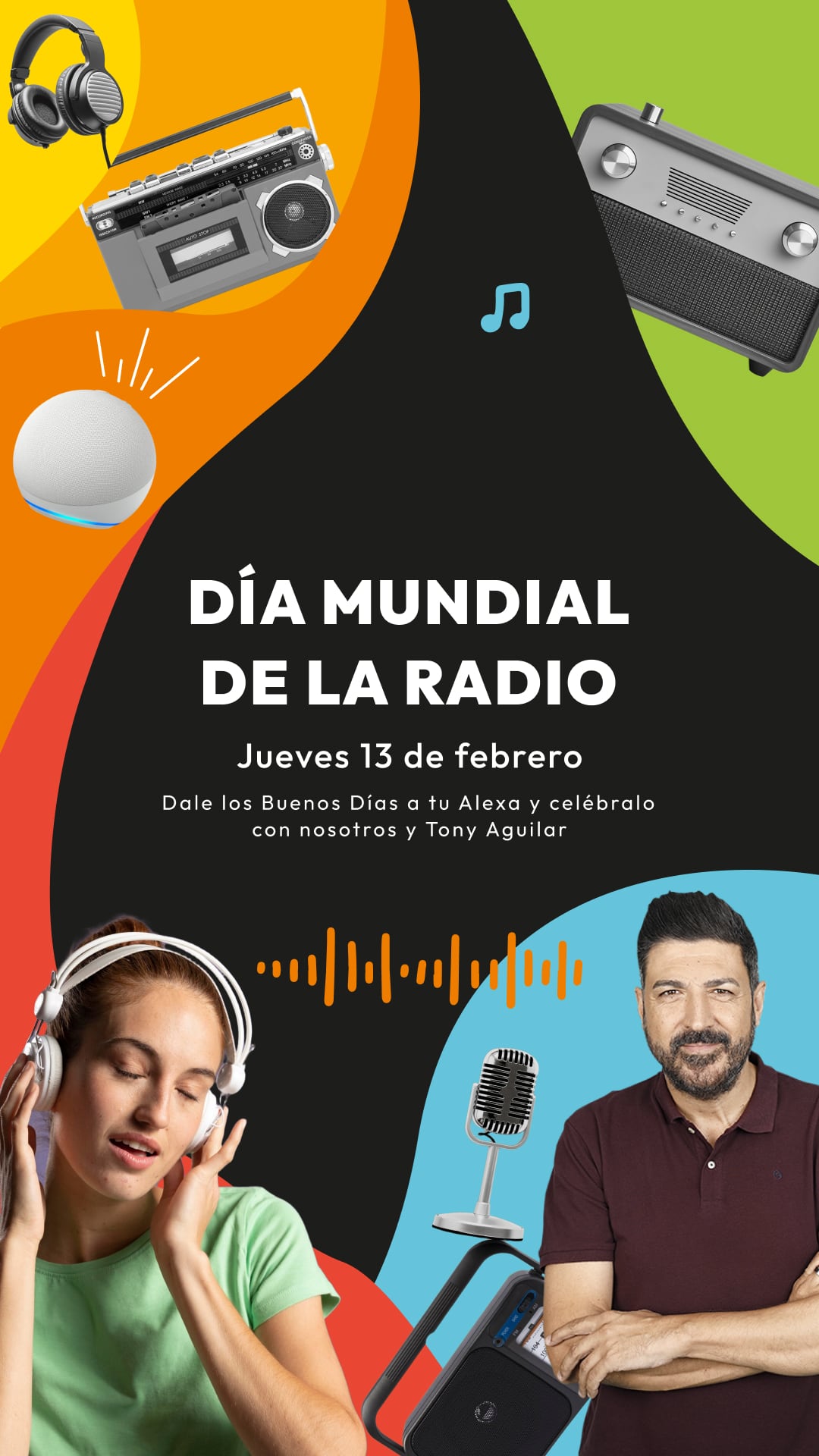 Alexa y Tony Aguilar, juntos por el Día de la Radio