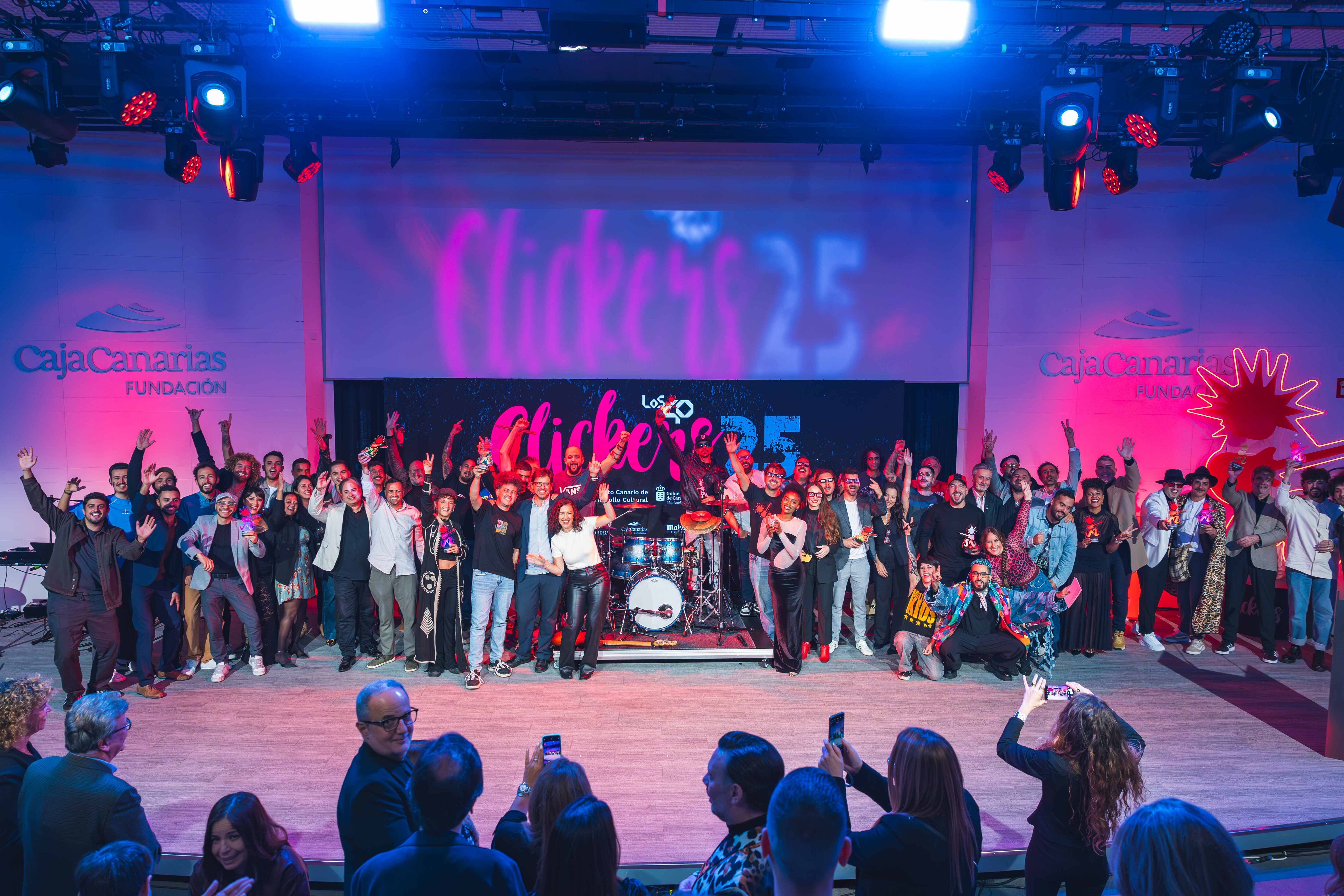El escenario de los premios Clickers 2025
