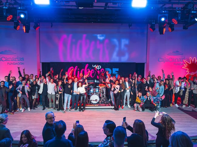 El escenario de los premios Clickers 2025